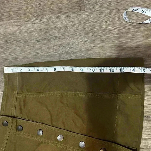 Madewell Olive Green Denim, Size 0, Mini Skirt, Great Condition, Great Quality - Picture 10 of 11